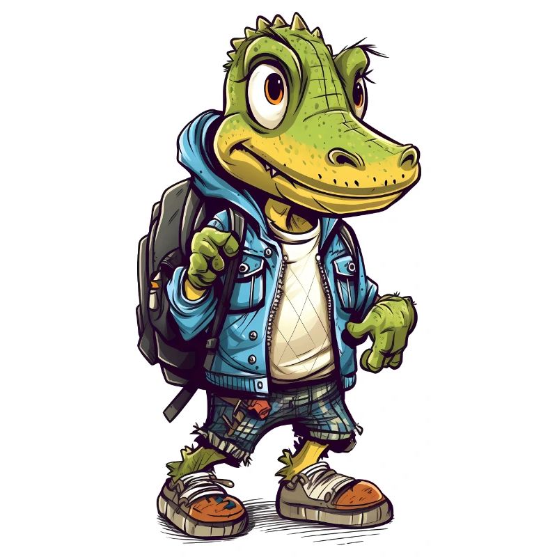 Cute Crocodile Cartoon