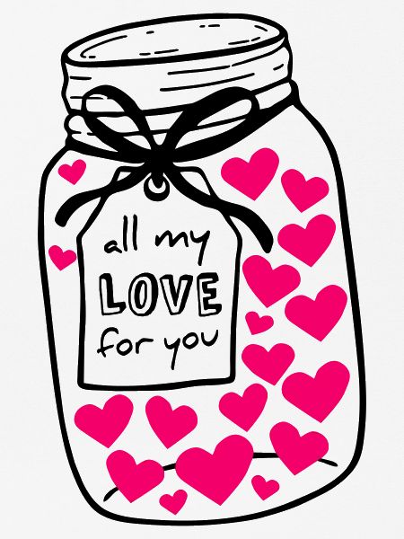 Einmachglas voll Liebe