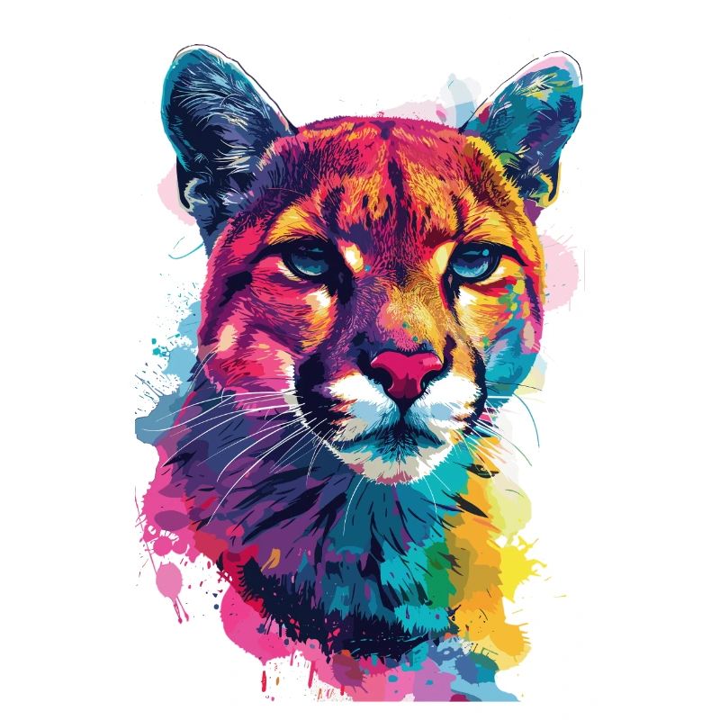 Bunter Kunst Wildtiere