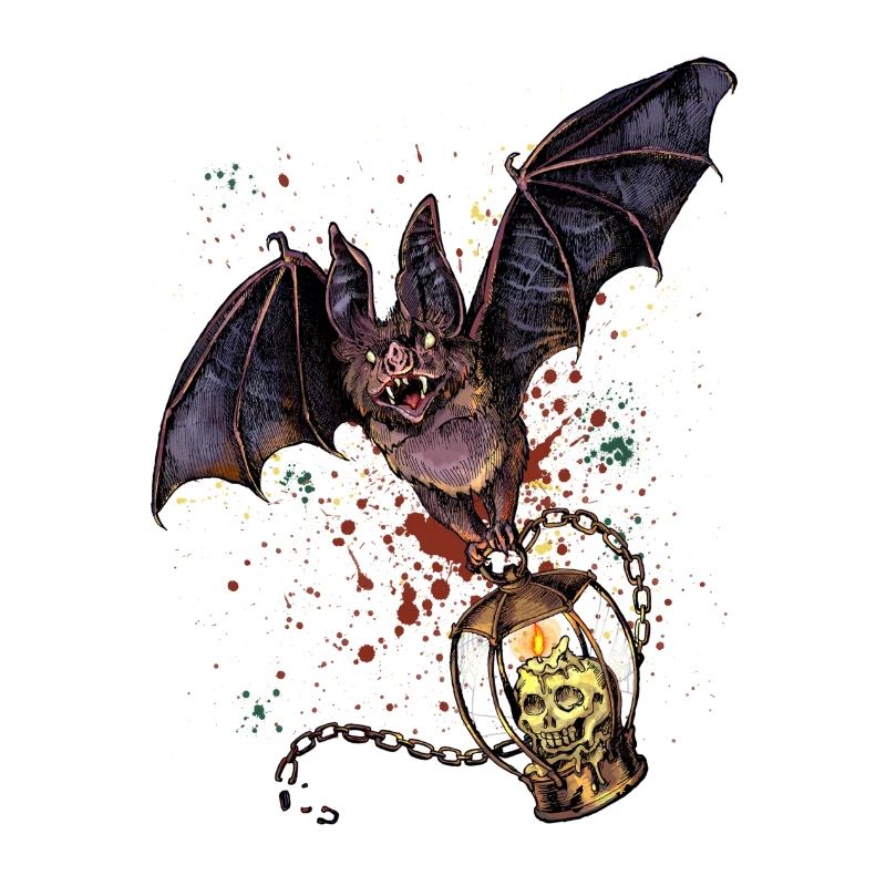 Scary Halloween bat