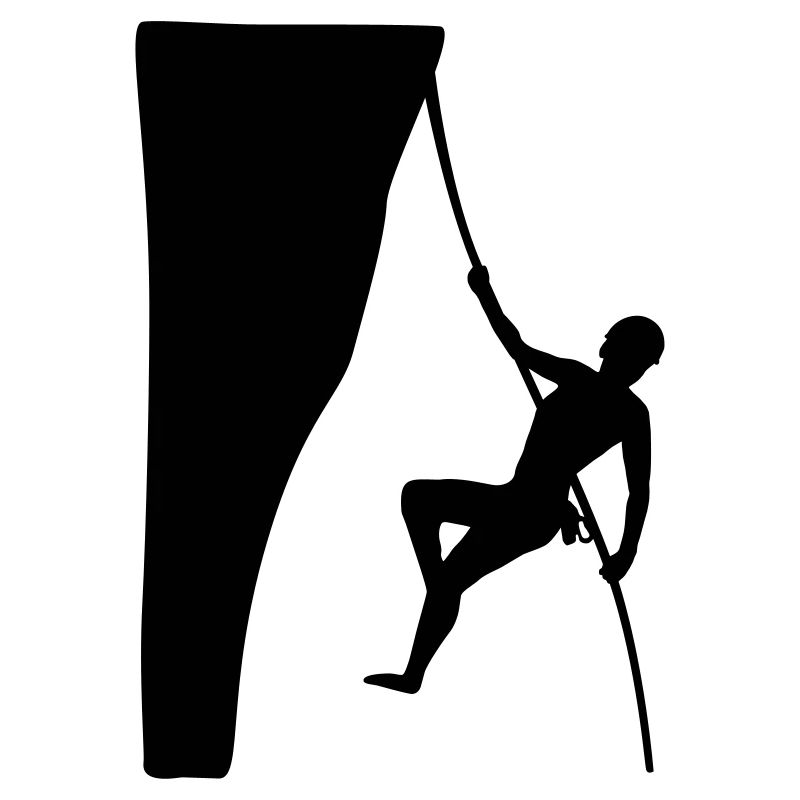 klettern, kletterin