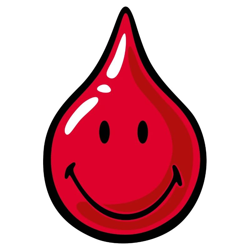Smiley Blood Droplet