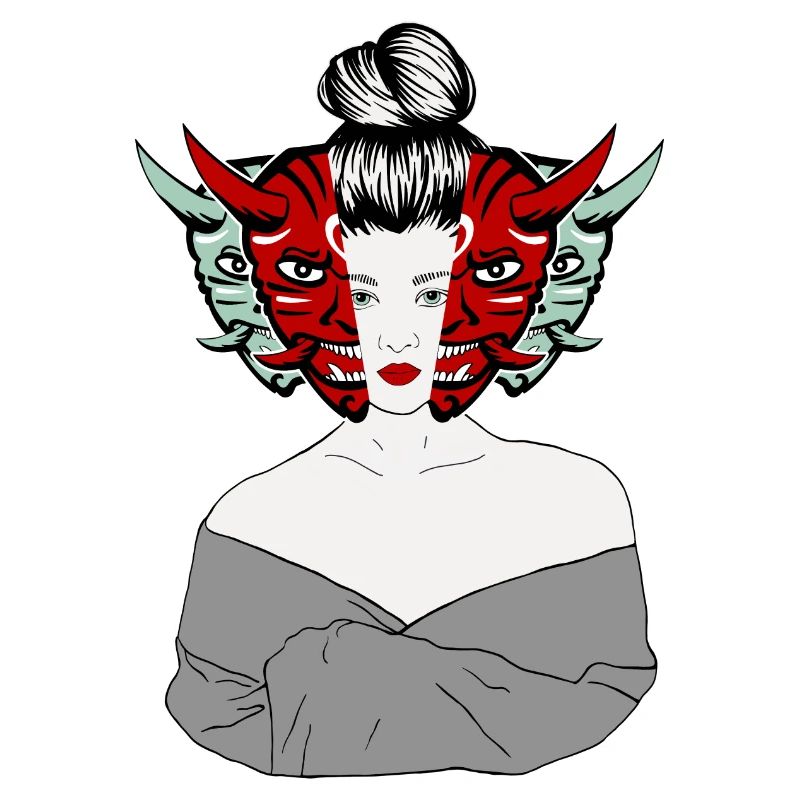 Japanische Dämonen Geisha