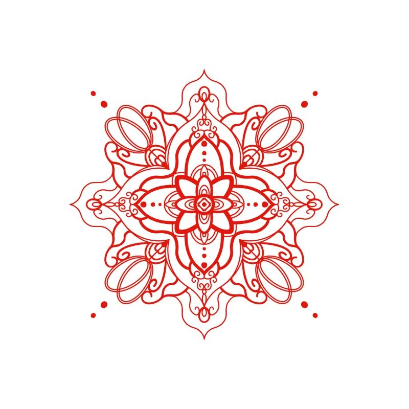 Mandala style - rot