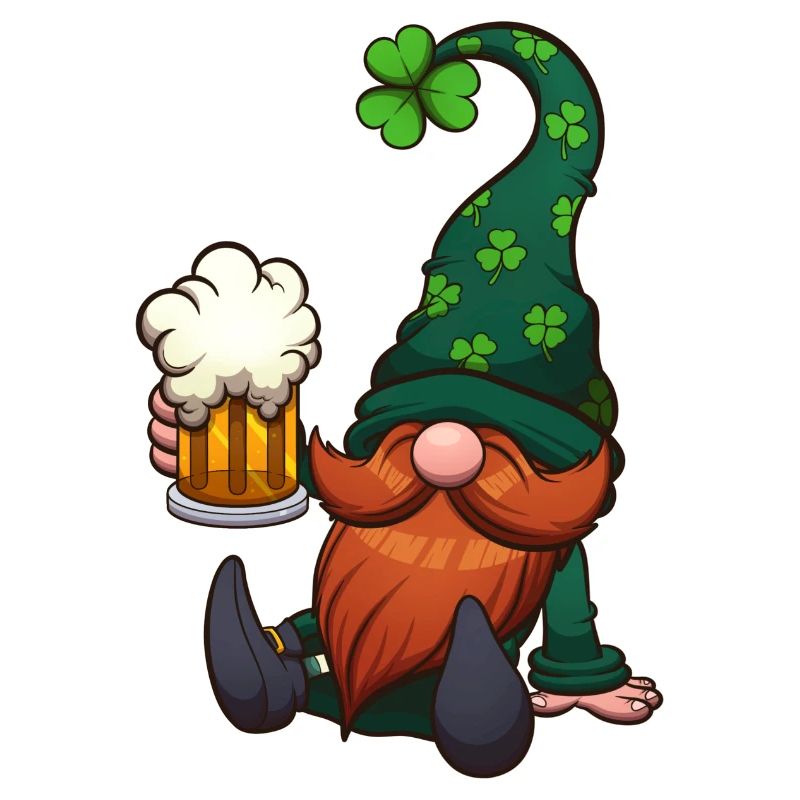 Koboldzwerg mit Bier