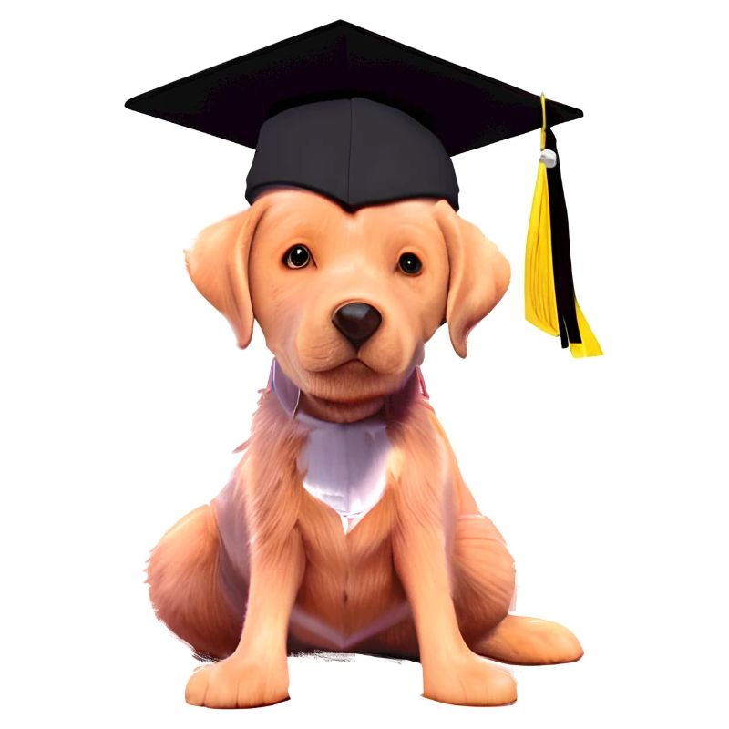Bachelor Labrador Studium Hunde Schulabschluss