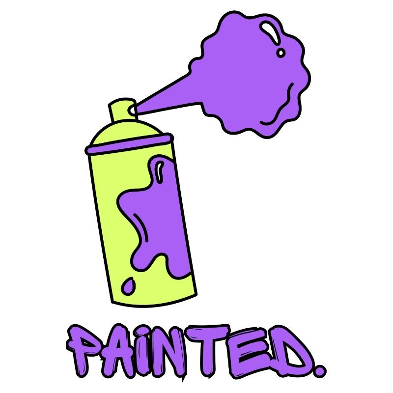 Painted - Grün/Lila
