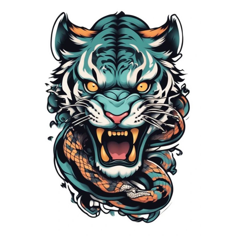 Tiger Japanisches Tattoo