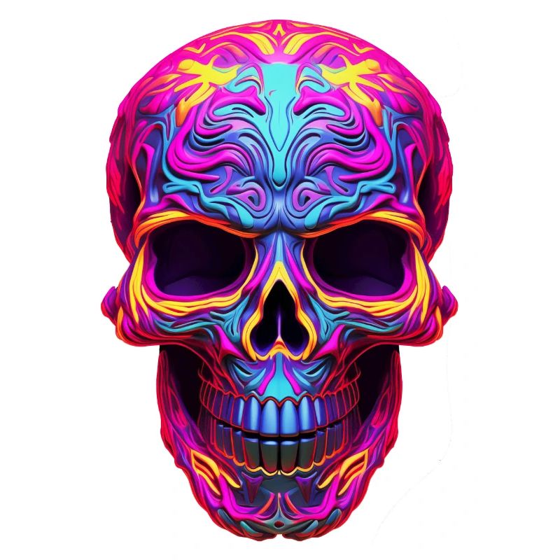 Neon Skull 2