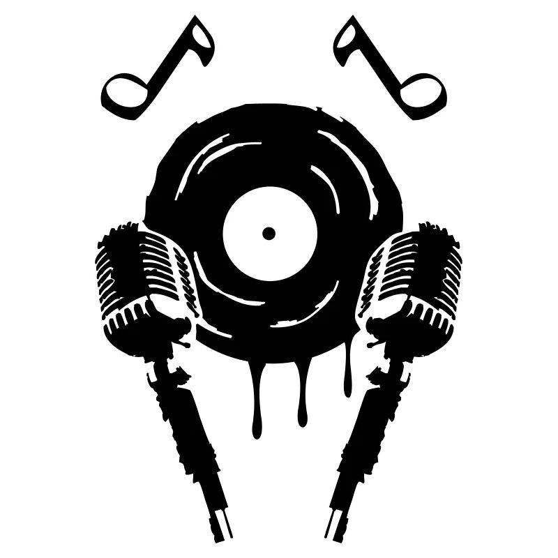 Het Symbool van de microfoonmuziek