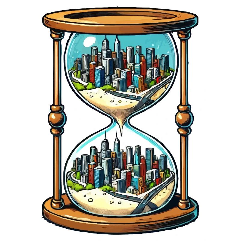 sanduhr stadt