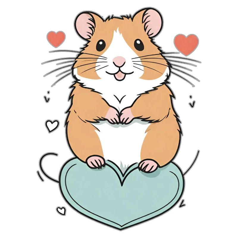 Hamster mit Herz
