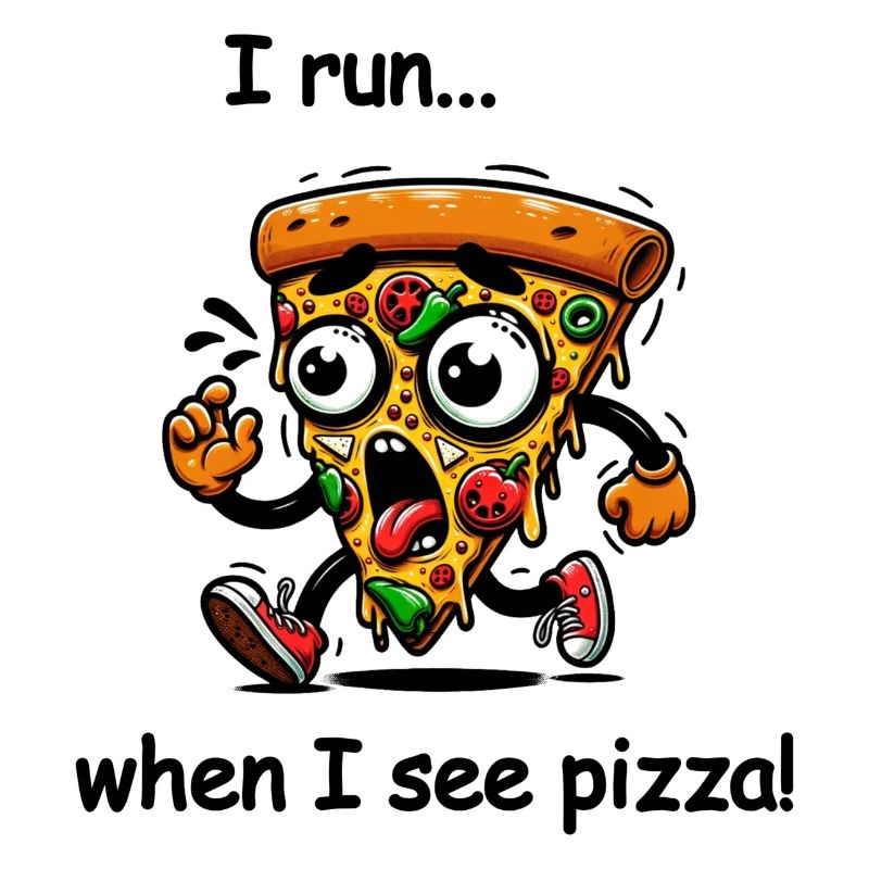 I run when I see Pizza