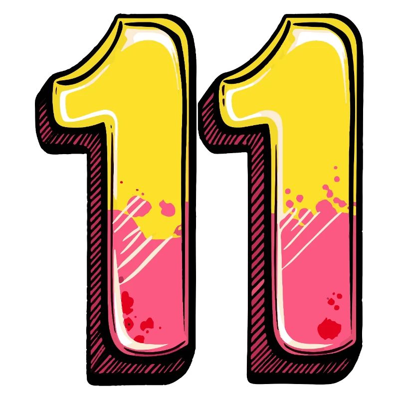 11 Zahl Comic