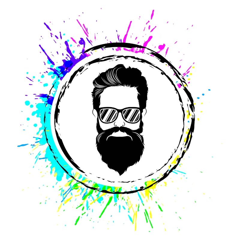 Icône de barbe de visage