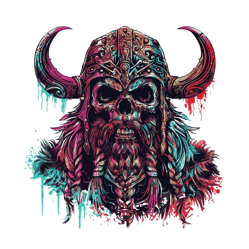 Wikinger Odin Skelett