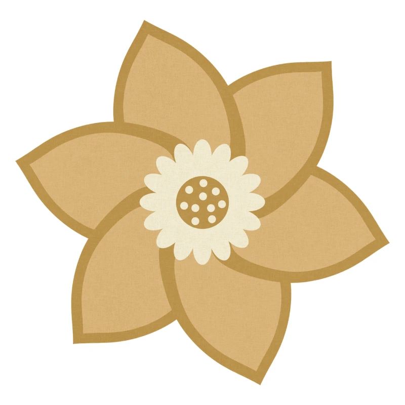 Gold & Creme Blume