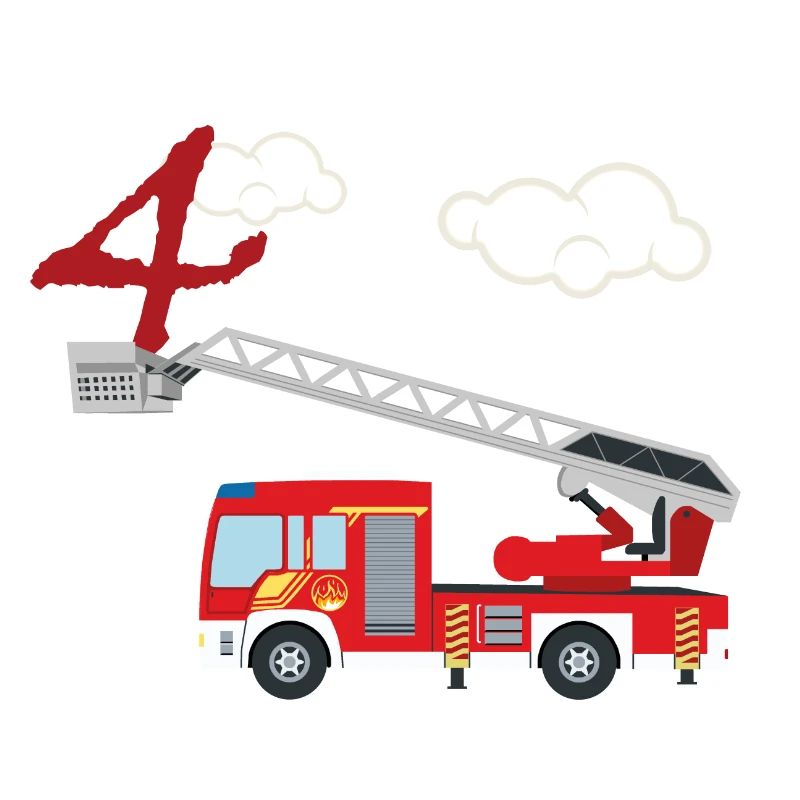 Camion de pompiers - 4e anniversaire