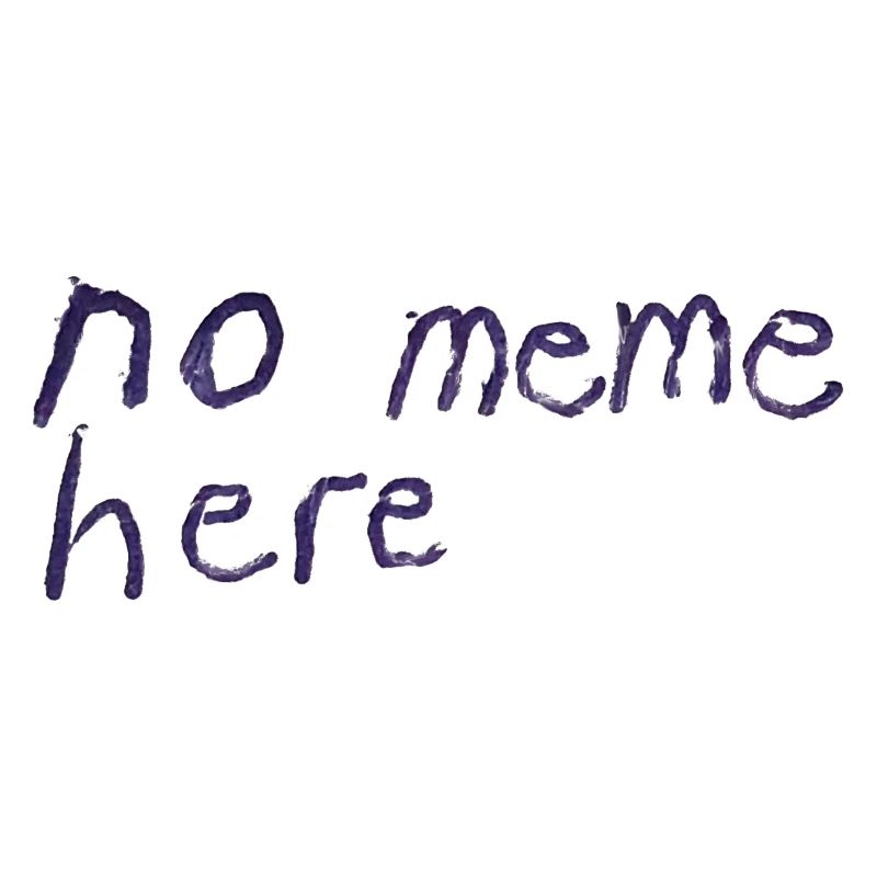 no meme here