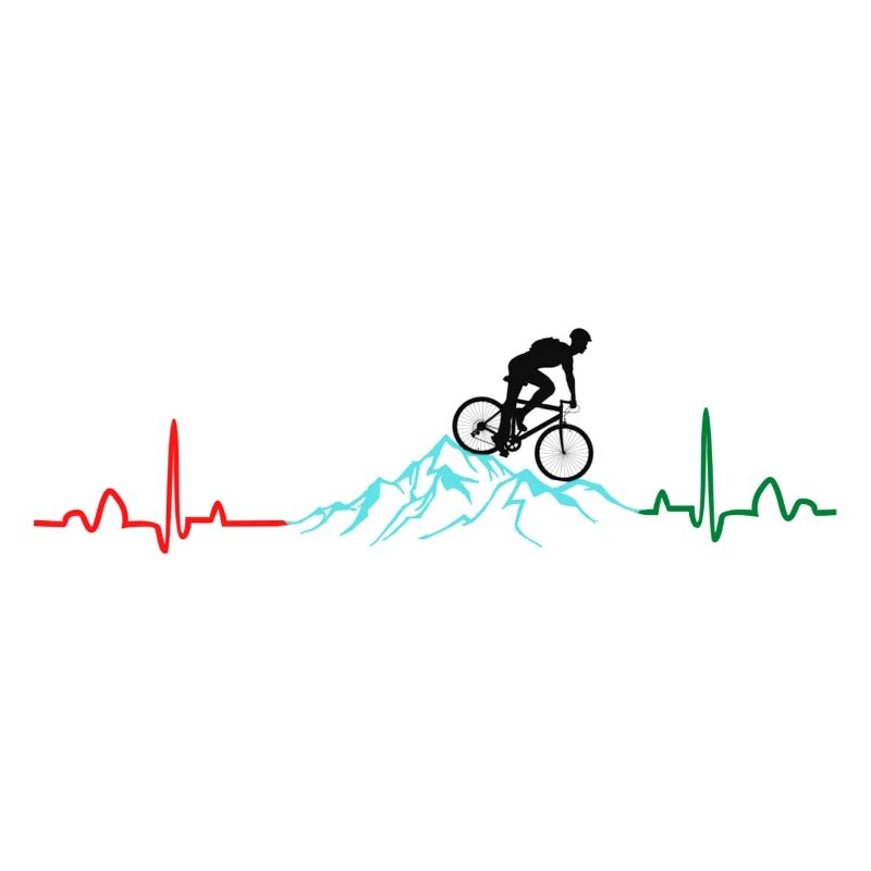 Mountainbiker Herzschlag