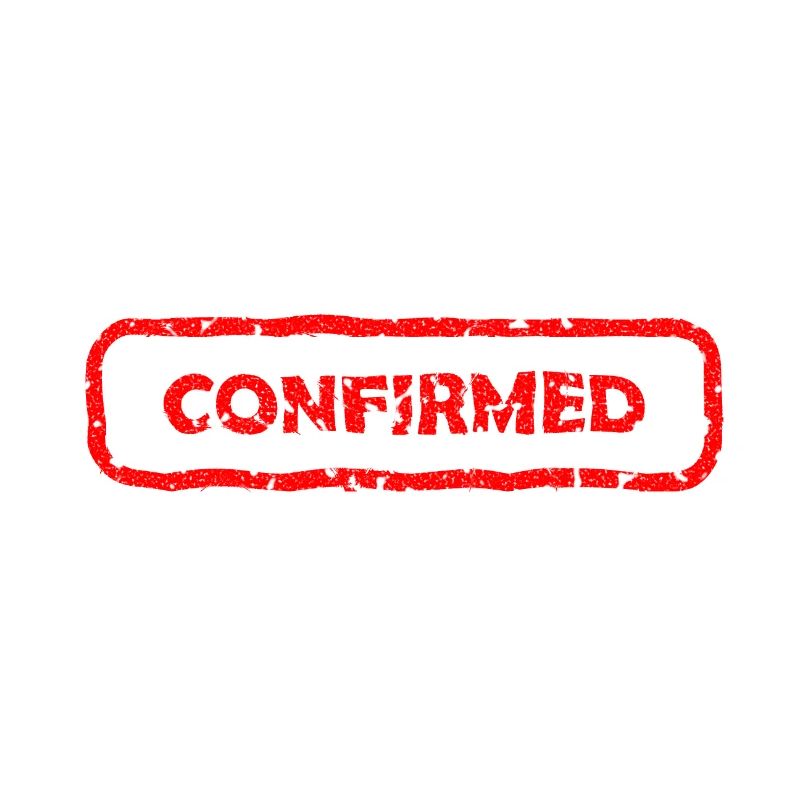 Confirmed / bestätigt