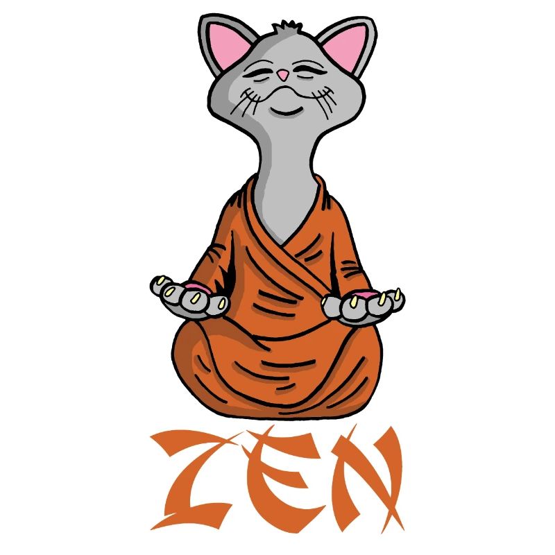 Katze beim Yoga