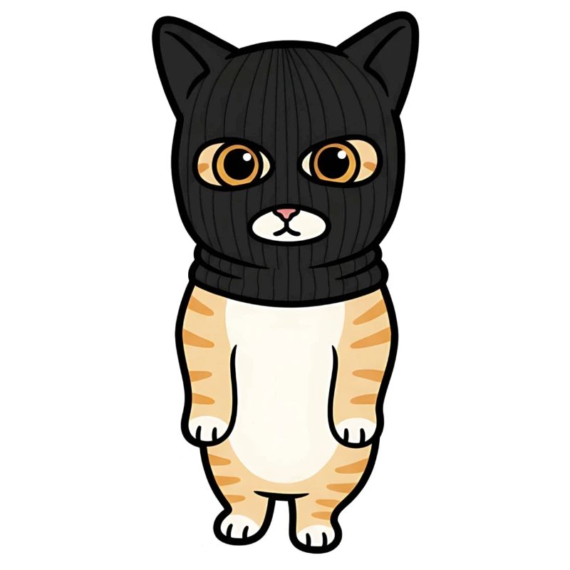 Kätzchen mit Kapuze