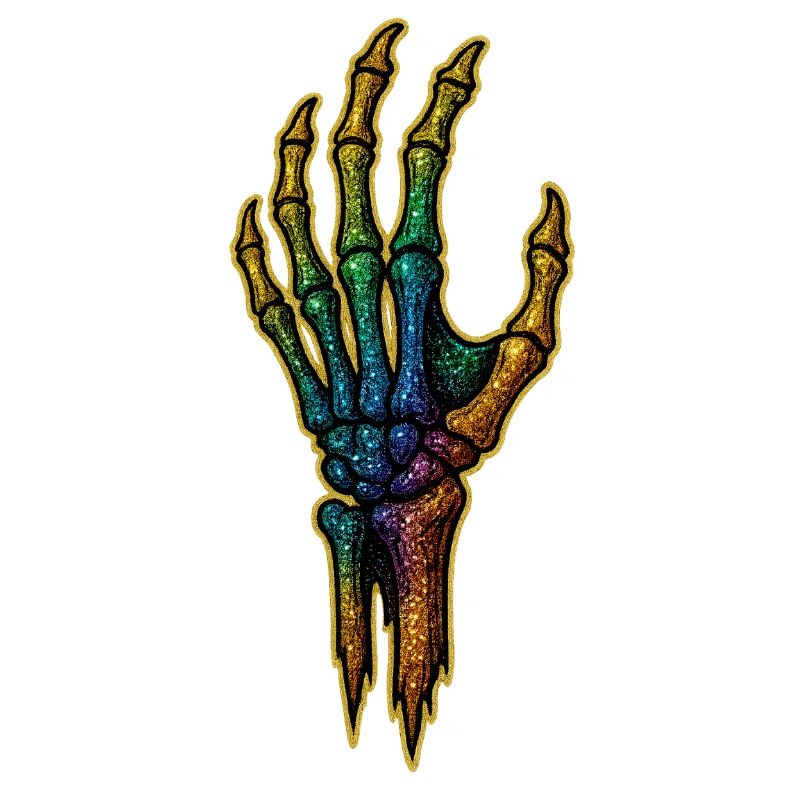 Regenbogen Knochenhand HALLOWEEN 🎃