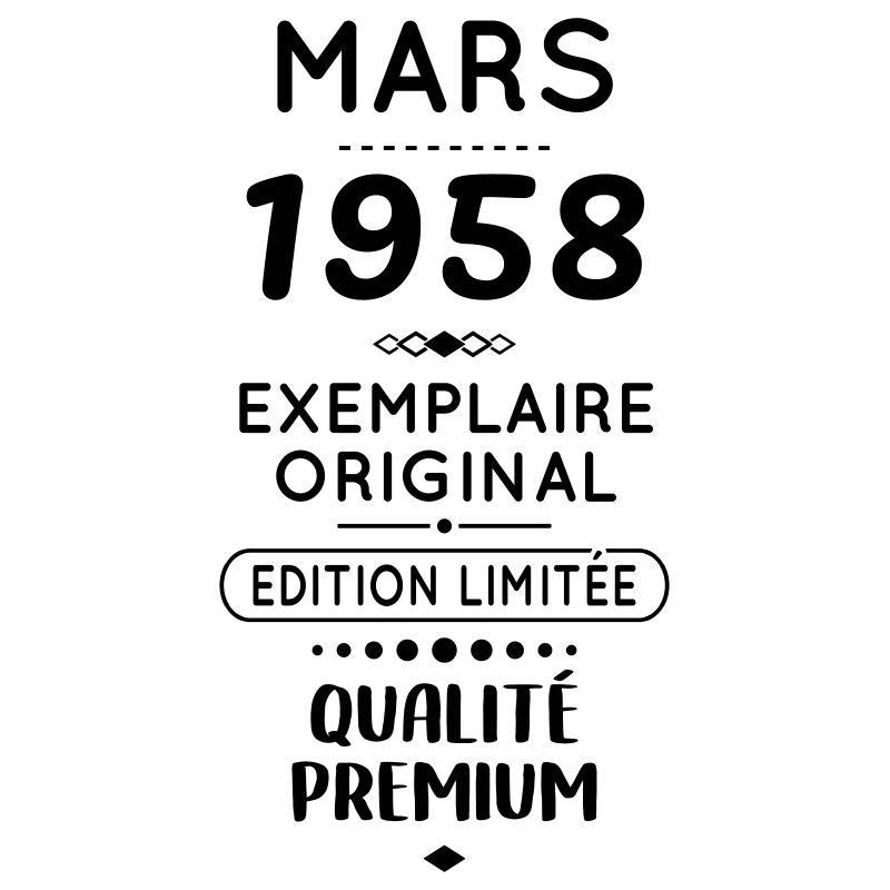 Anniversaire 65 ans - Mars 1958 Original