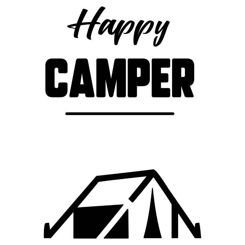 Glücklicher Camper