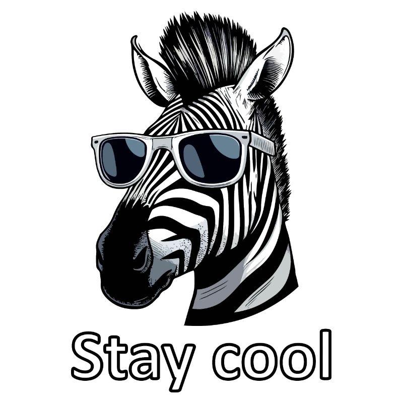 Cooles Zebra