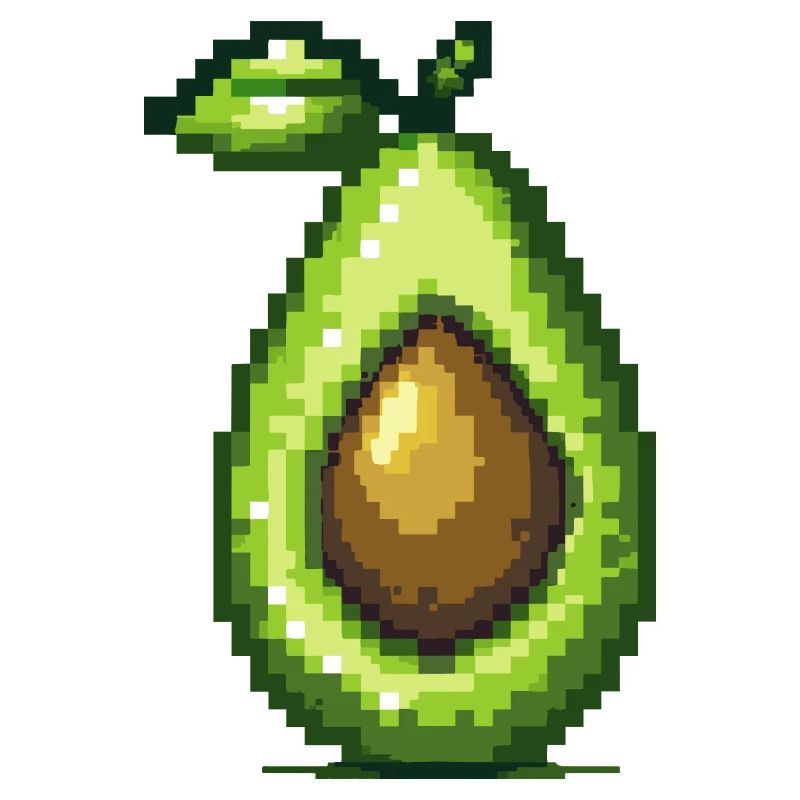 Avokado Pixel Symbol