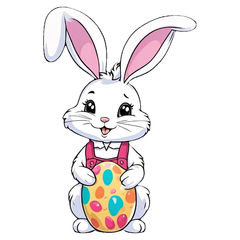 Easter bunny with Easter eggs