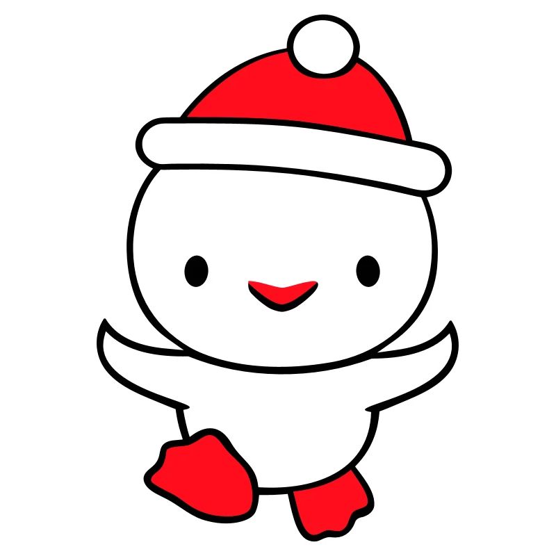 Duck Winter Hat Snow Play Fun Christmas