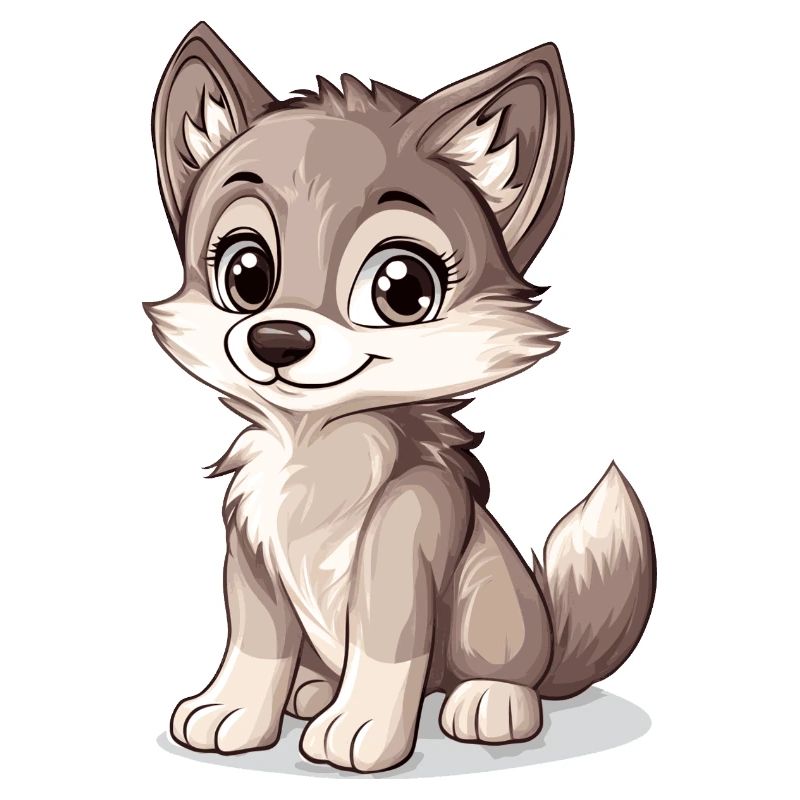 kleiner süßer Wolf