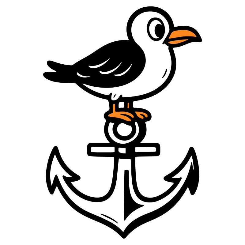 Möwe Anker Comic