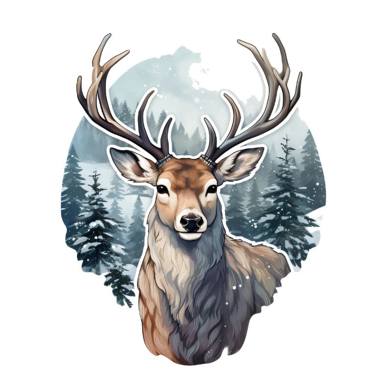 Winterzeit Hirsch
