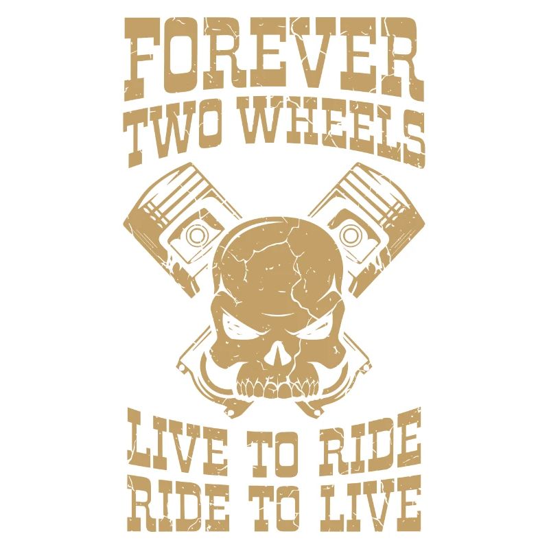 Biker Forever Two Motorcycle Driver Gift