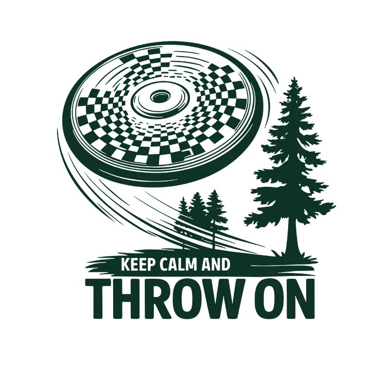 Keep Calm And Throw On Disc Golf Nature