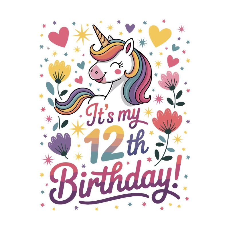 C’est ma licorne de mon 12e anniversaire