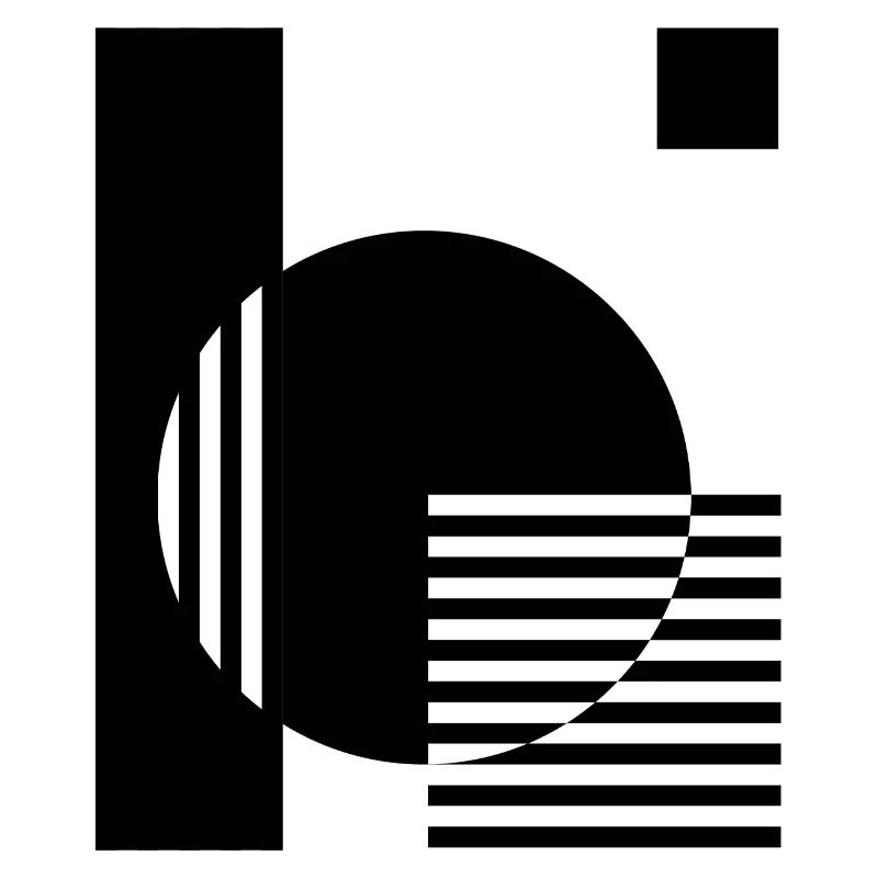 Geometrische Gestaltung des Bauhauses