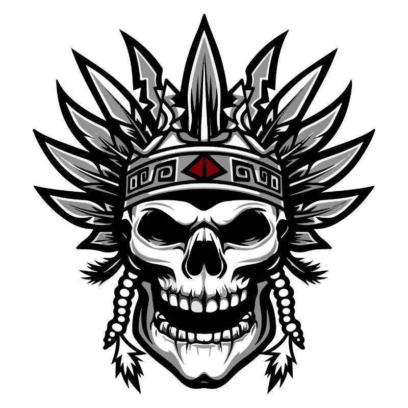 Chef Apache Skull Indien