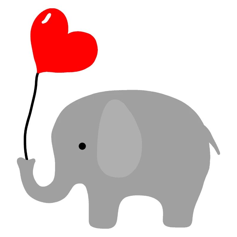 Elefant Herz Liebe