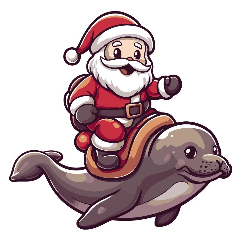 Robbe Tier Weihnachtsmann