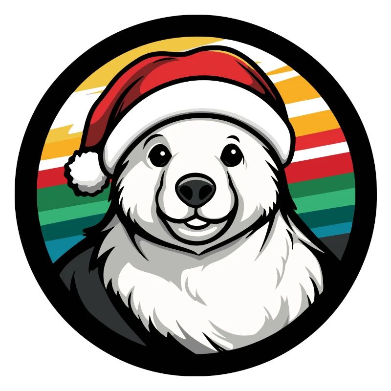 Eisbär Weihnachten X-Mas