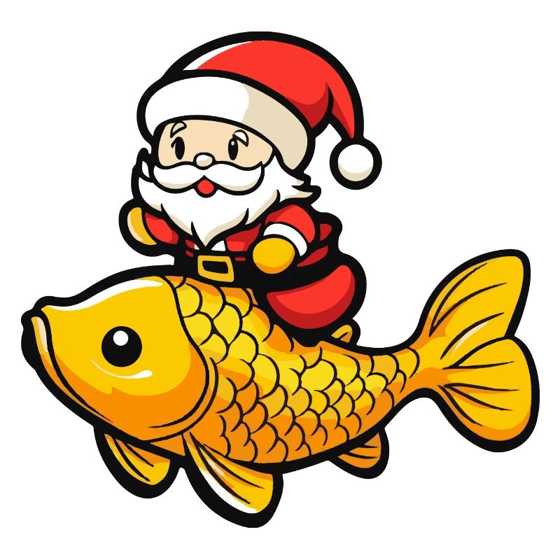 Goldfische Weihnachtsmann