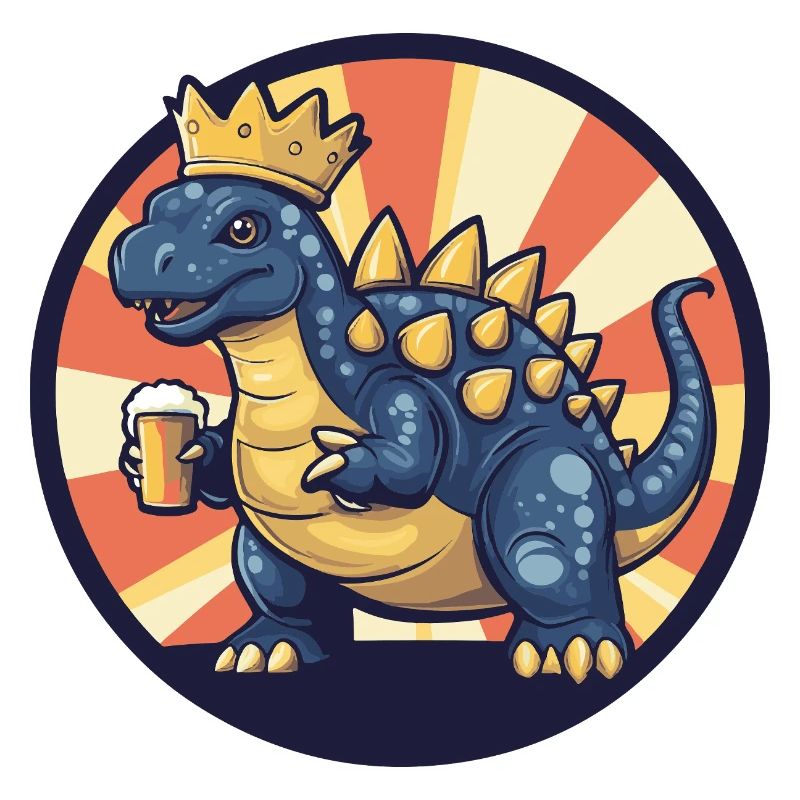 Dinosaurier stegosaurus Bier