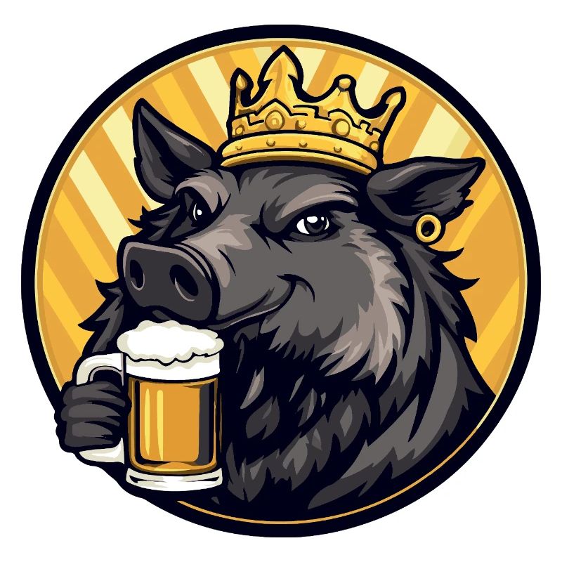 Schwein Bier Wildschwein