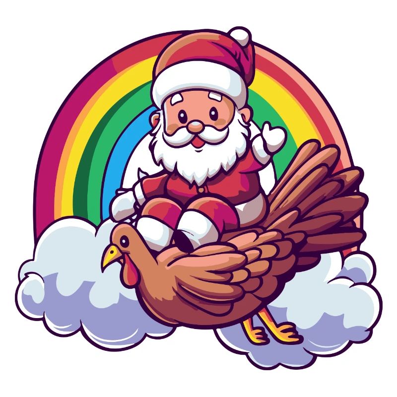 Truthan Weihnachtsmann Regenbogen