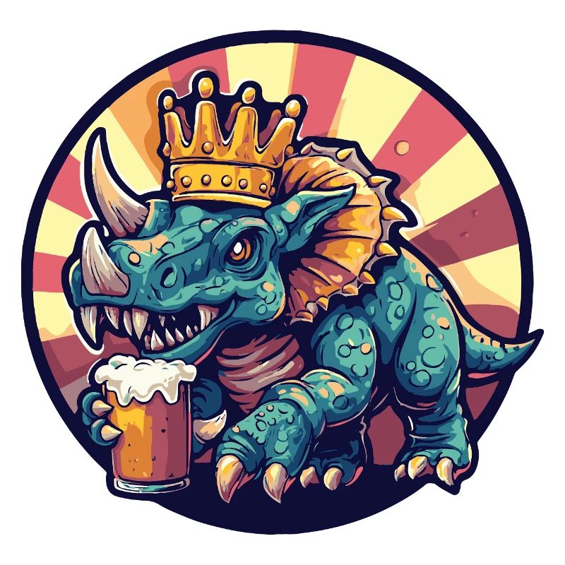 Dinosaurier triceratops Bier